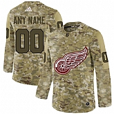 Detroit Red Wings Camo Men's Customized Adidas Jersey
